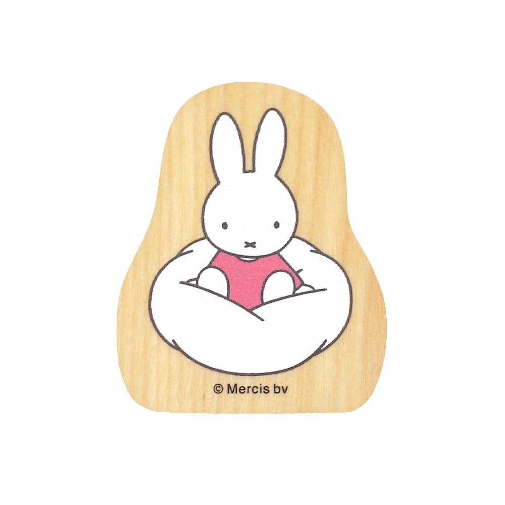 Face Stamp Bruna Wood Piece Miffy Riding On a Cloud Children's 2011-005