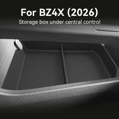 Voor Toyota BZ4X 2026 RHD Middenconsole Lagere Opbergbox Antislip TPE Organizerbakje Auto-Interieuraccessoires Rechtsgestuurd