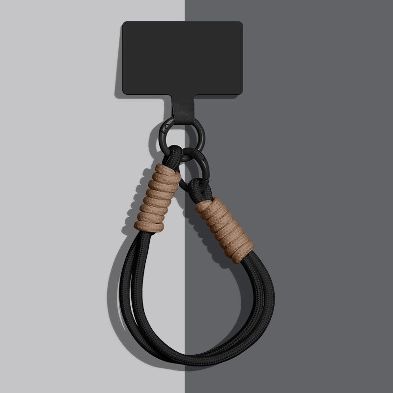 

1 Piece Portable Mobile Phone Lanyard Pendant Bag Chain Easy To Carry Wristband Advanced Solid Color Short Keychain