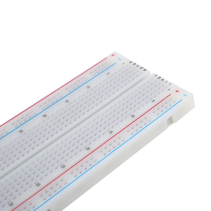 Diy Mb-102 Solderless Breadboard 830 Plug Holes Versatile Prototyping Circuit Testing Boards