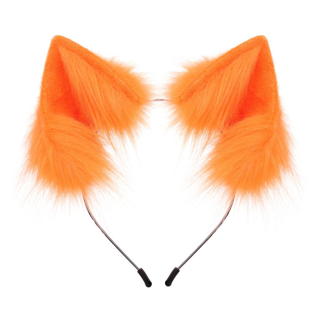 Realistic Handmade Plush Cat & Fox Ears Headband - Japanese Lolita Style Hair Accessories
