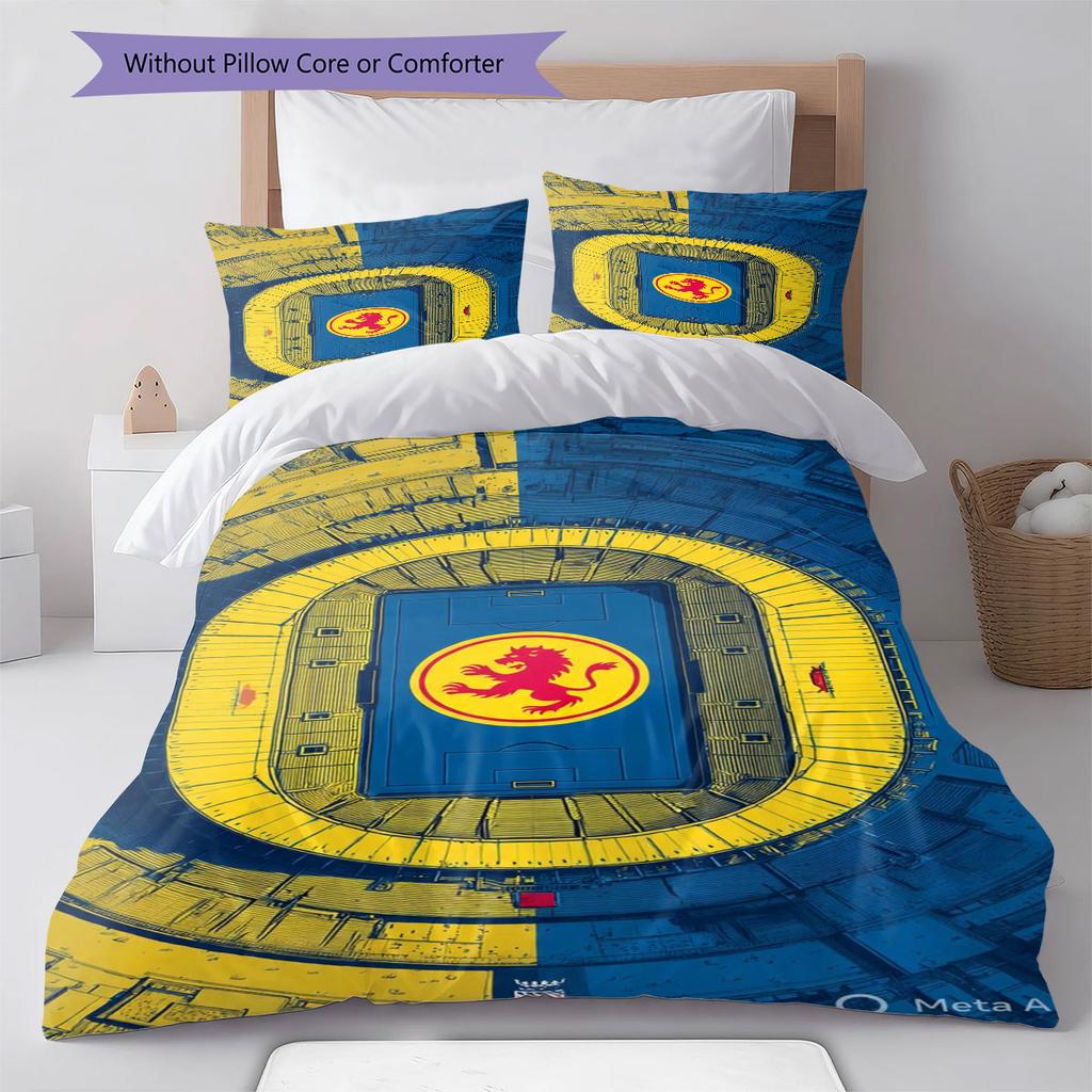Eintracht Spirit Bedding Quilt Set Quilt Cover Pillowcase Home Decoration Birthday Gift (1 * duvet cover + 2 * pillowcase, without core)