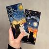 Funda Phone Cover Case for Samsung Galaxy S26 Ultra S23 S20 Ultra S10 S9 S25 Plus S24 Note 20 8 9 10 S21 FE Cartoon Cute Cat