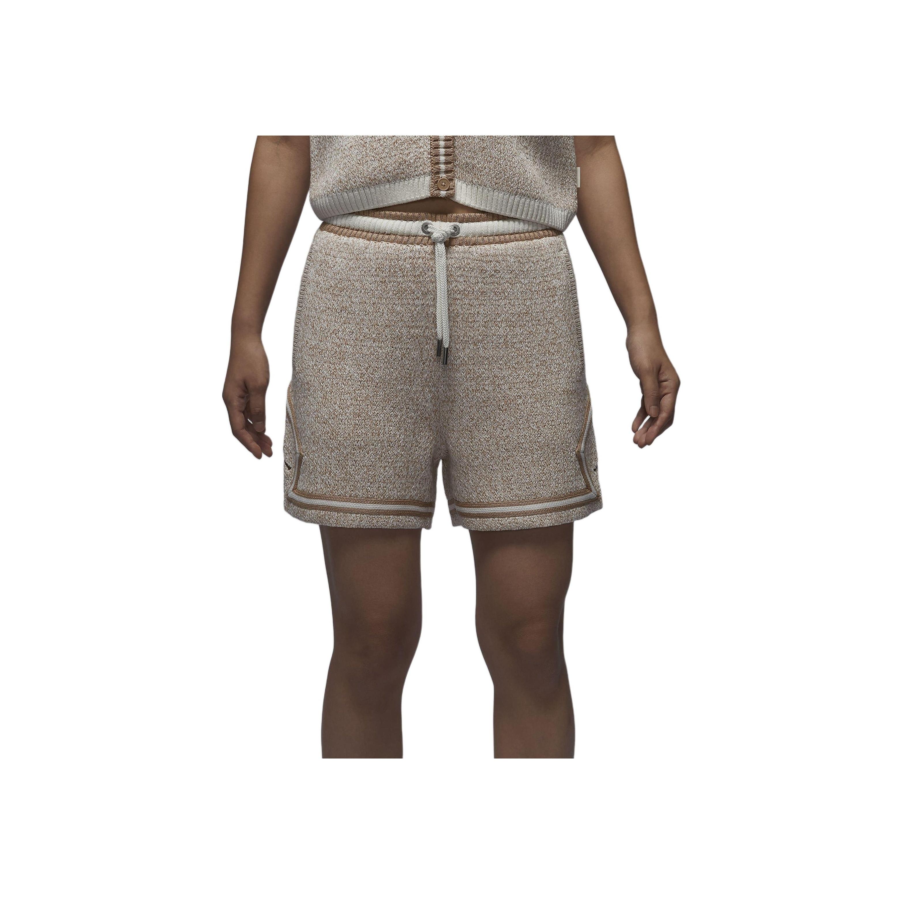 Jordan J Air Jrd Knit Shorts Простые удобные спортивные шорты Женские шорты бежевого цвета FV7117133 M
