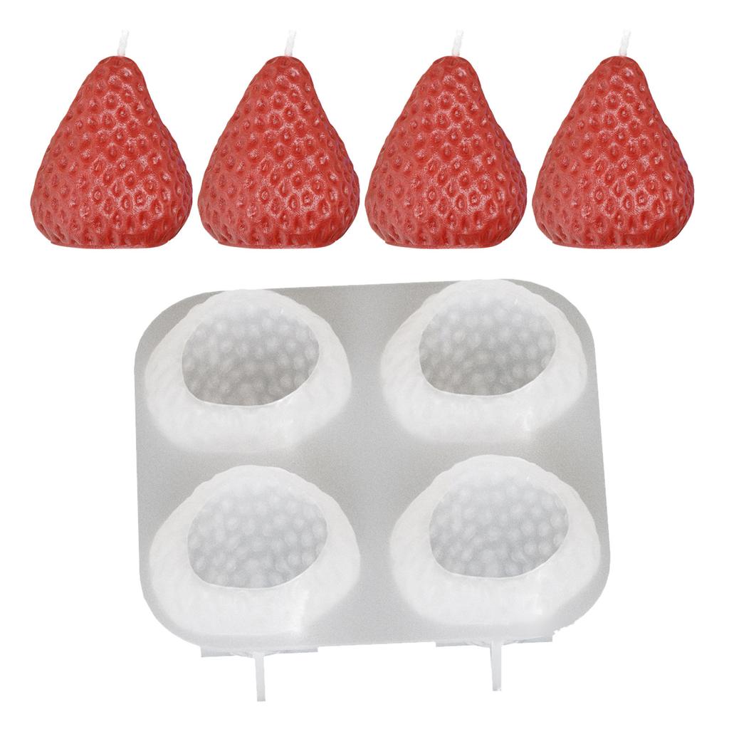 Moule à Fraise en Silicone Premium Pour Créations DIY Durable Et Facile à Démouler Parfait Pour Débutants Et Professionnels