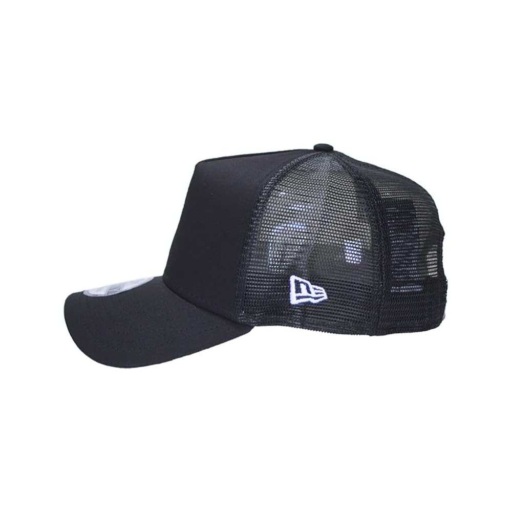 New Era 9FORTY Mesh Cap Logo Men's Baseball Hat Solid Black Free Size