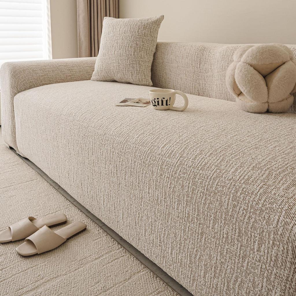 Simple Style Soft and Waxy Texture Chenille Sofa Cover New Four Season Universal Anti Slip Sofa Cover