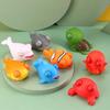 Squeezing Animal Toy Lovely Fish Turtle Crab Shark Dolphin Whale PVC Relieve Boredom Vent Toys Eye Popping Sea Animal Decompression Toy Children Gift