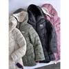 Sports Brand Thick Heattech Waist-Tight Both Sides Wearable Cotton Clothes Outwear Female Mid Length Long Length Fleece-lined Winter Cotton Clothing