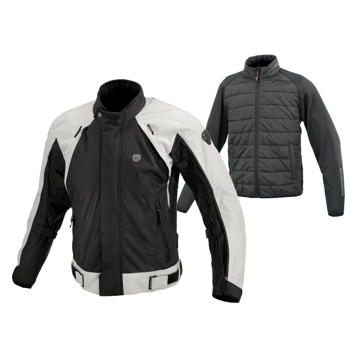 

KOMINE Motorcycle Jacket Full Ear System Jacket Light XL JK-5995 Set, Gray, (07-5995)