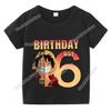 Anime One Piece Boy Number T Shirt Luffy Birthday Clothes Children Short Sleeve Tee Shirts Cartoon Print Summer Toddler Tops