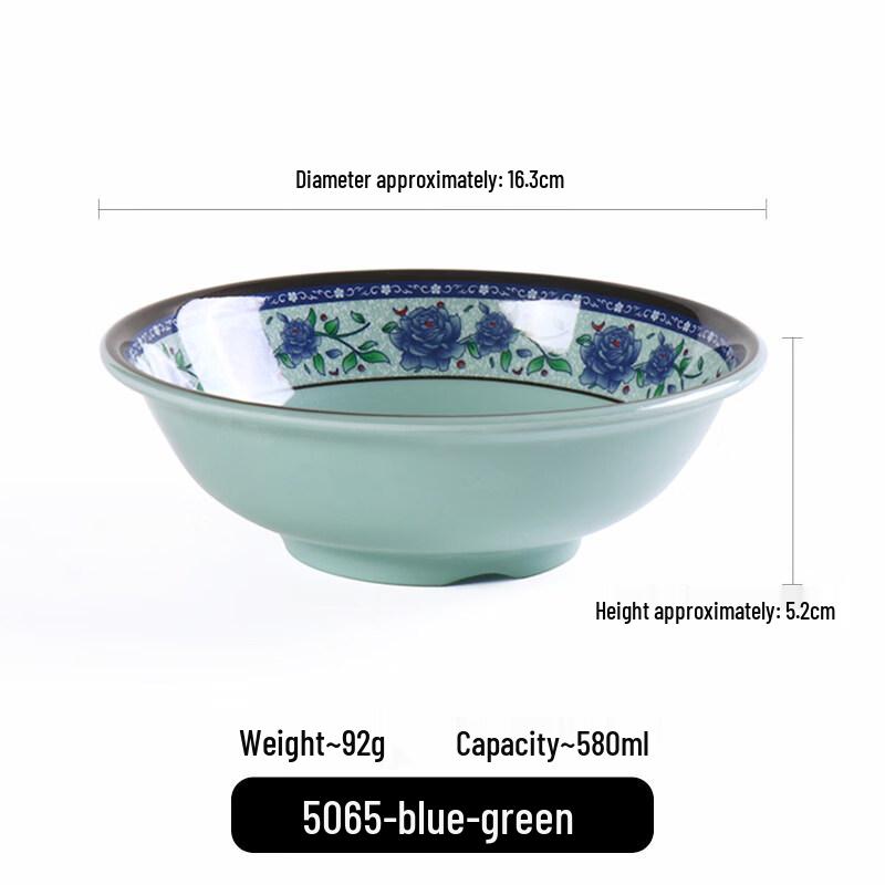 Anyishun Melamine Blue and White Noodle Bowl