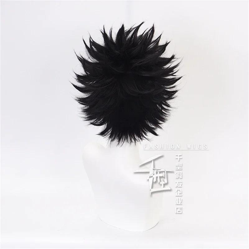 Anime My Dabi Cosplay Wig Boku No Hero Academia Short Black Heat Resistant Synthetic Hair Party Wigs