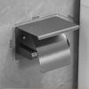 High Quality 304 Stainless Steel Toilet Paper Holder Wall Mounted No Drilling for Bathroom Vanity