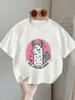 Boys Girls Crew Neck Tee Cute Winking Llama Cactus No Problama Funny Slogan Graphic Print Children Casual Short Sleeve T Shirt