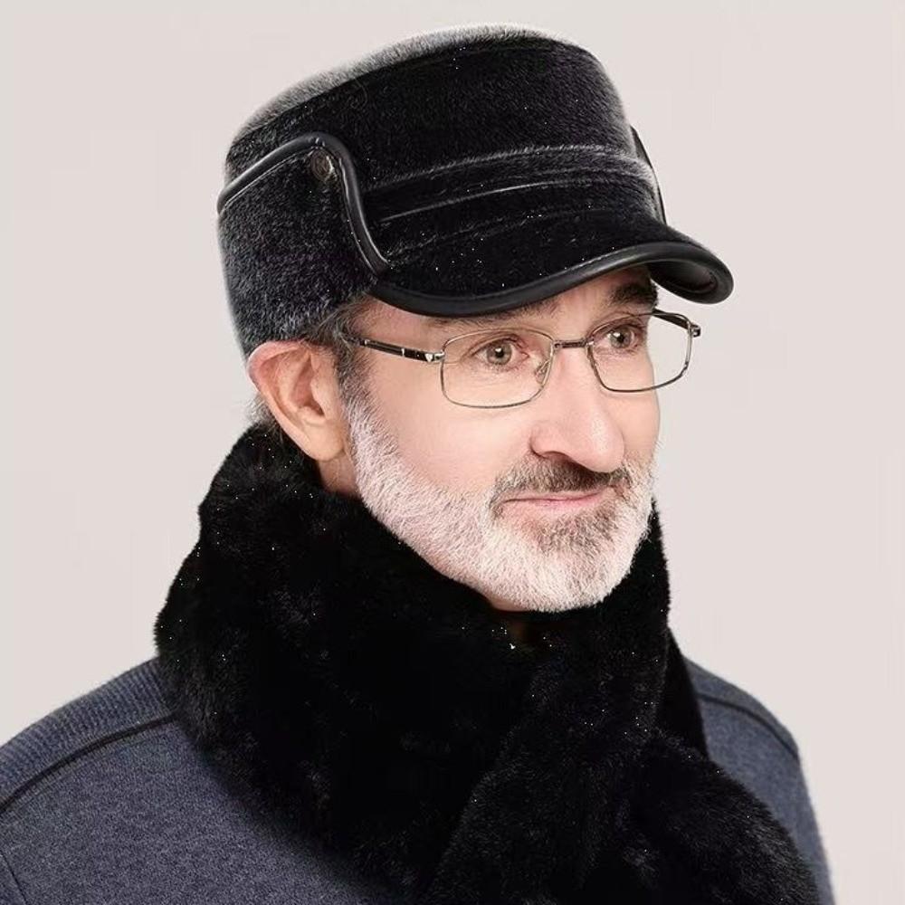 Warm Pullover Cap with Ear Flap Ear Protection Hat New Earmuffs Hat  Outdoor Sports