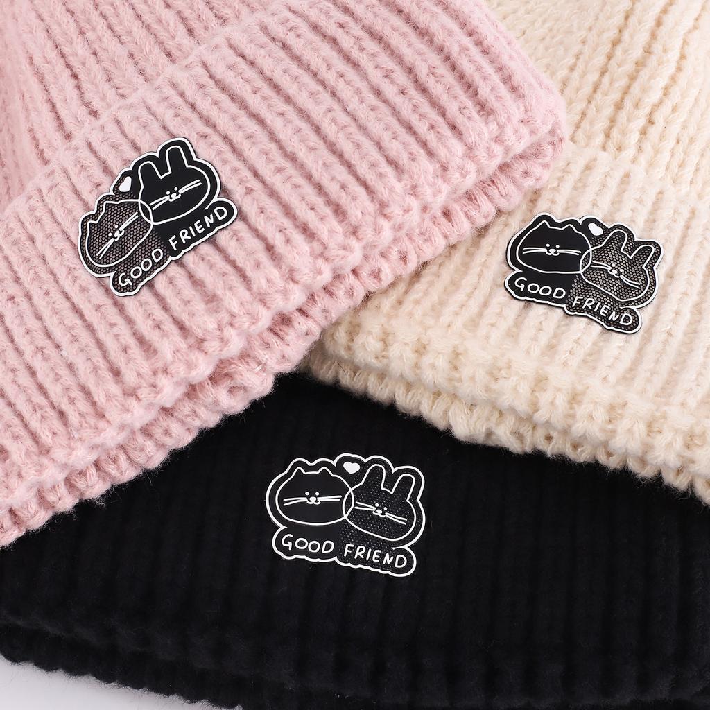 Autumn And Winter Women'S Winter Thickened Warm Men'S Knitted Hats Casual Versatile Big Head Circumference Showing Small Face Wool Hats