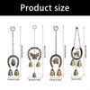 Metal Wind Chime Horseshoe Shape Outdoor Decoration Weatherproof Wrought Iron Wind Chime Easy Installation Decoration
