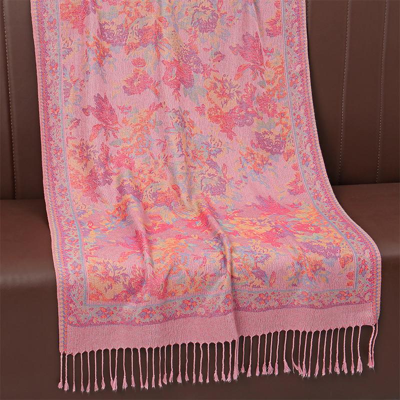 New Shawl Warm Winter Scarf Hijab Women Print Paisley Cashmere Pashmina Thick Wrap Head Neck Foulard Luxury  Blanket Echarp
