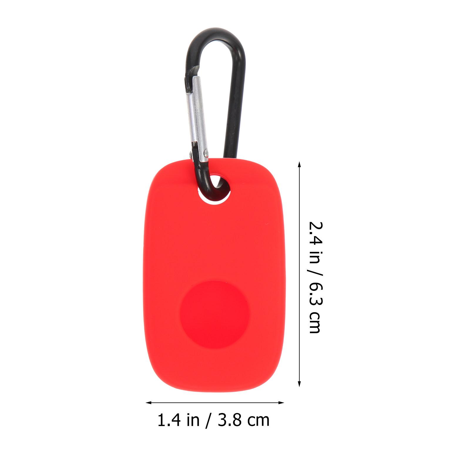 2pcs Silicone Keychain Cover For Tracker Protector Simple Durable Case Accessory Protective Cover For Tile красный