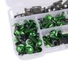 Fairing Bolts Kit Fit for Kawasaki Ninja EX 250 250R 300 400 500 500R 1986-2017 2018 2019 Black/ Red/Blue/Gold/Silver/Green
