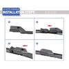 Car Front Rear Wiper Blades For MG HS MGHS AS23 EHS PHEV 2018 2019 2020 2021 2022 2023 Plug Window Windshield Windscreen Brushes