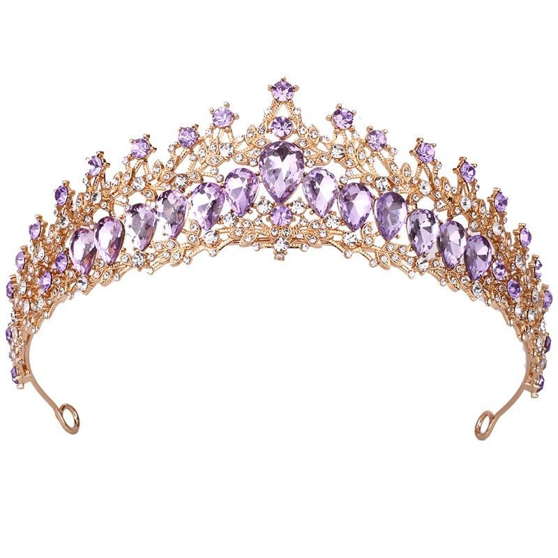 Bridal Rhinestone Headband Crown Wedding Jewelry Crown Tiara Alloy Crown Headband