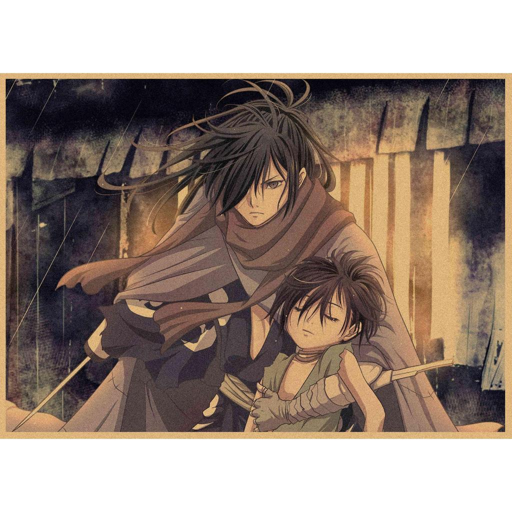 Retro Dororo Anime Poster - Vintage Kraft Paper Wall Art