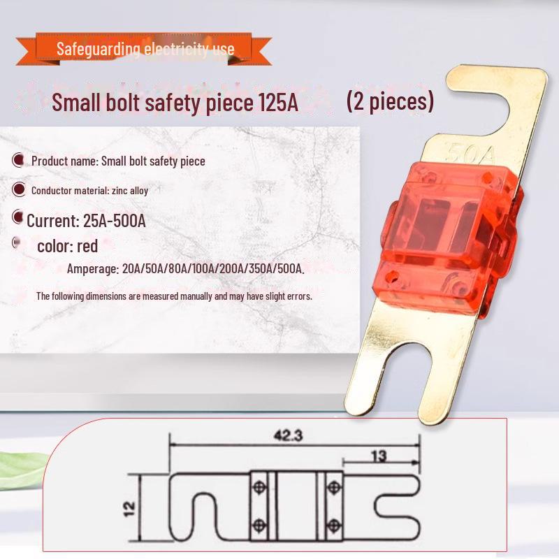 Porte-fusible de batterie de voiture à courant élevé avec connexion à boulon, 20 A-500 A
