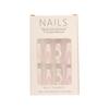 Long French White Bow Press-On Nails - Removable Nail Art Tips