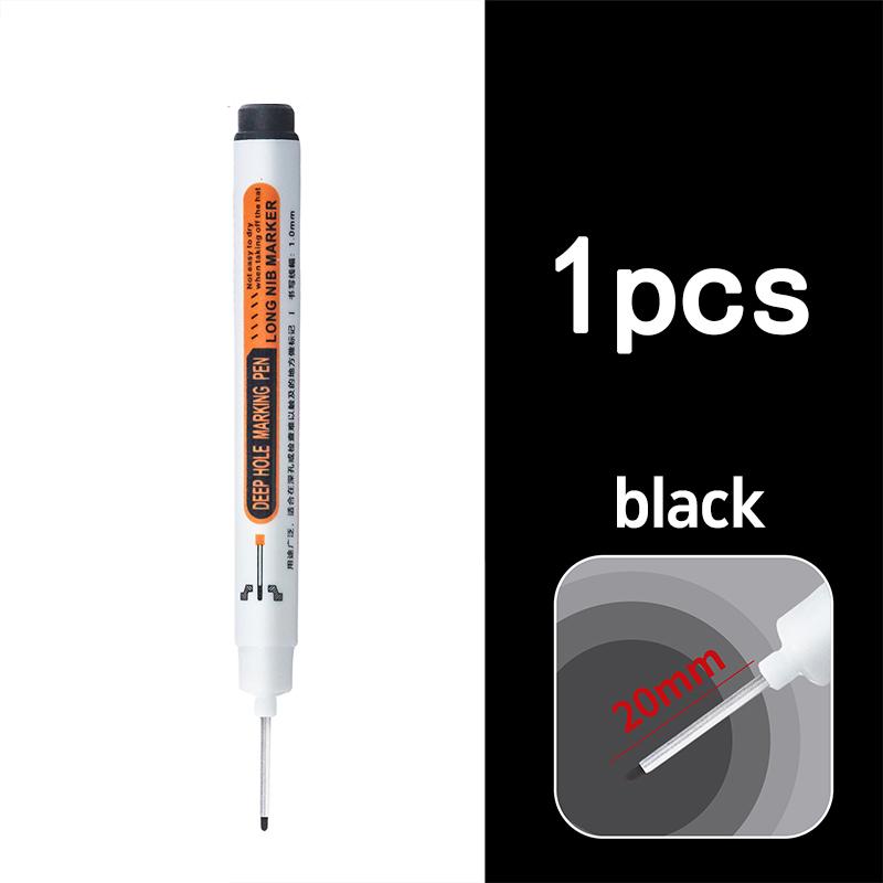 Deep-hole long-nose marker pen, building oil-based pen, carpentry marking pen, tile long-nose quick-drying marker pen