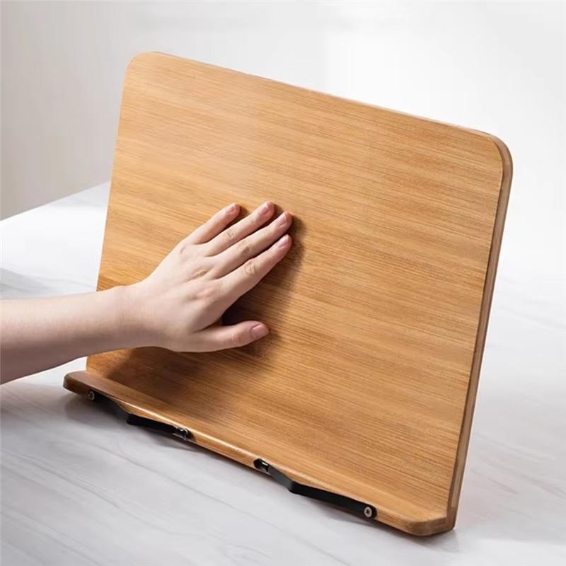 A96K-Foldable Book Stand For Home & Study - Portable Adjustable Tablet & Cookbook Holder For Reading, Studying