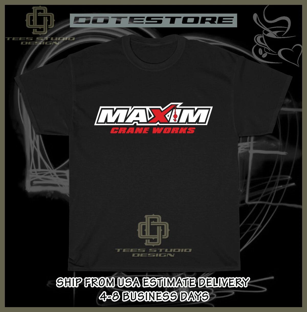 Tee-Shirt MAXIM Crane Works Logo Men s T-Shirt American Dotees Tee-Shirt XXXL