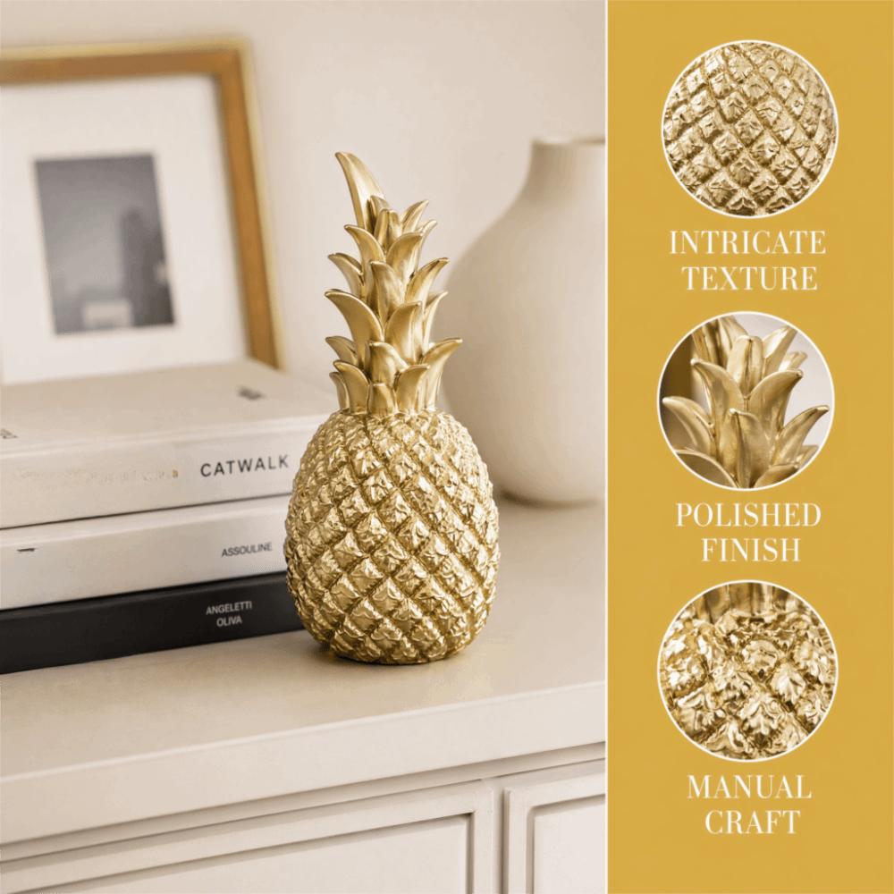 Compact Desktop Size Modern Pineapple Tabletop Decor Study Room Cabinet Decor