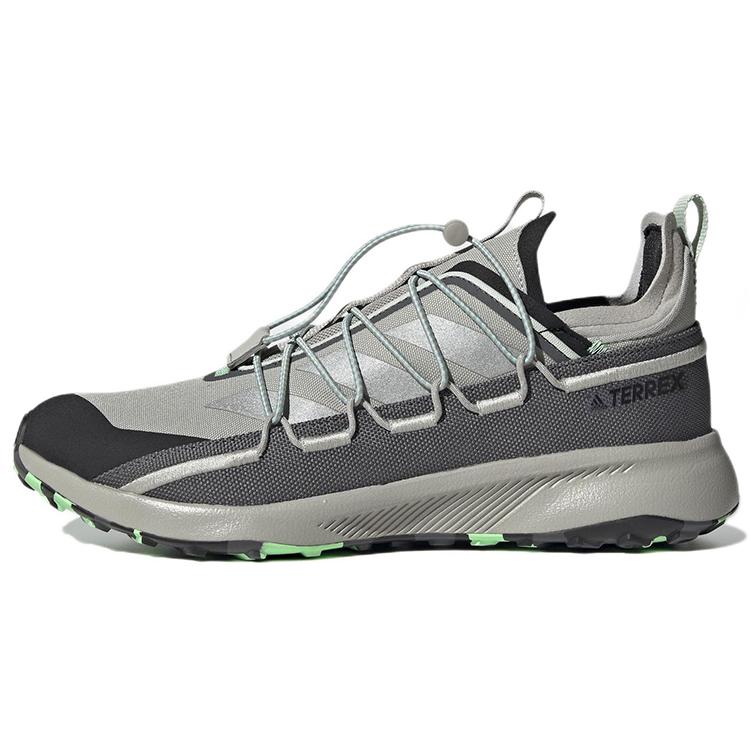 New Adidas Terrex Voyager 21 Canvas 'Metal Grey Beam Green' GX8675