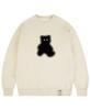 GRAVER [Unisex] Dot Silhouette Bare Sweatshirt_Cream
