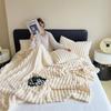 Light Luxury Rabbit Plush Blanket Sofa Blanket Casual Blanket Autumn and Winter Bedroom Thickened Warm Cover Blanket Air Conditioning Blanket Nap