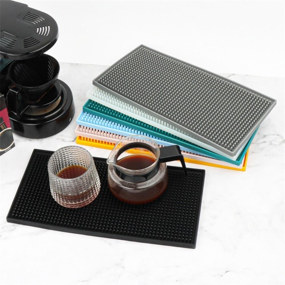 Non-Slip Base Silicone Bar Mat Liquid Absorbent Coffee Spill Mat Countertop Bar Mat  For Bars