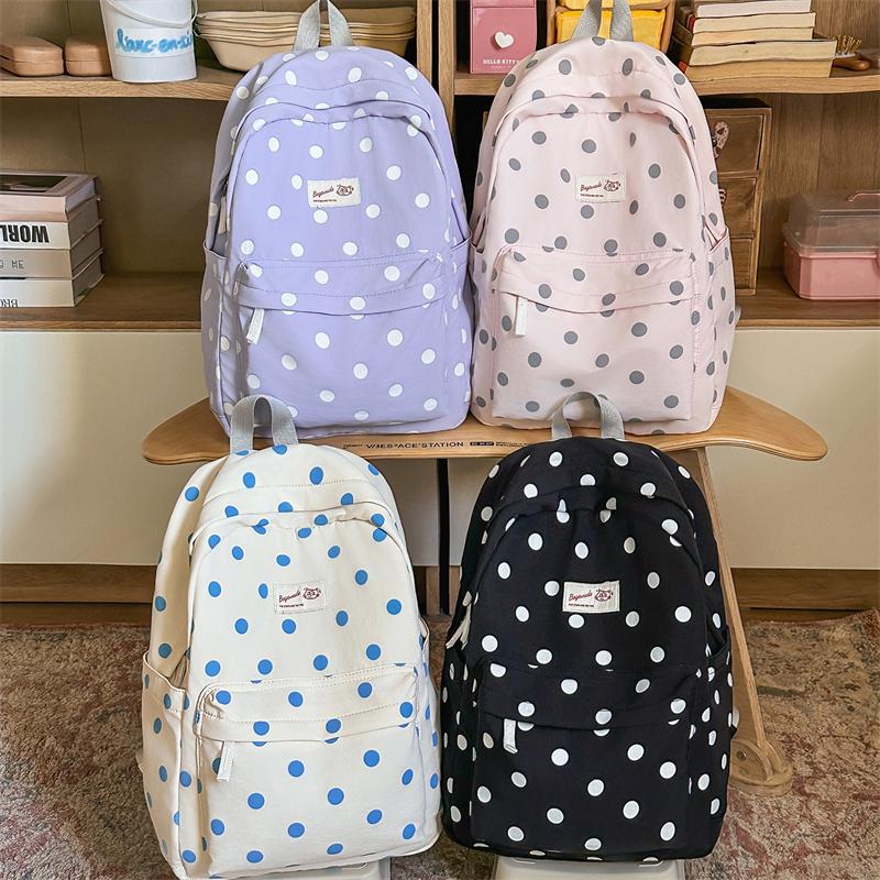 Pendler Rucksack Damen Punkt Rucksack Schüler Schultasche
