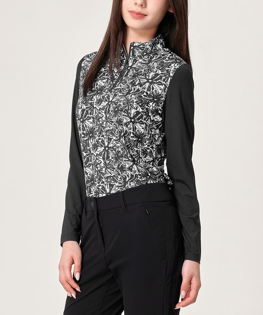 BILTMORE Women'S Golf Tropical Print Long Sleeve T-Shirt