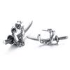 New Hot Selling Fashion Punk Style Mens Sword Stud Earrings