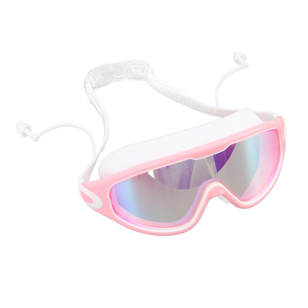 Swim Goggles Wide View Waterproof Anti Fog Swimming Goggles Dazzling Glasses Swim Glasses with Earplugs for Swimming Diving Water Sports