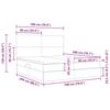 Storage Bed with Mattress Dark Blue 180 x 200 cm Velvet