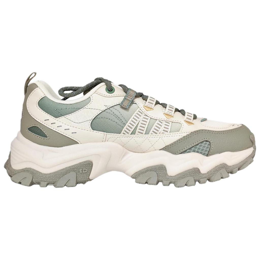 Li Ning Shan Xing Slip Resistant Abrasion Resistant Support Low Top Chunky Sneakers Men's Beige Green AGCV247-1