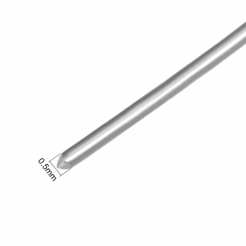 uxcell Nichrome Resistance Wire, Silver Tone, 0.5mm, 24AWG, 20m Length