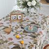 Floral Print Tablecloth Table Decoration Tableware Party Supplies Indoor and Outdoor Tablecloth Reusable/Tablecloth