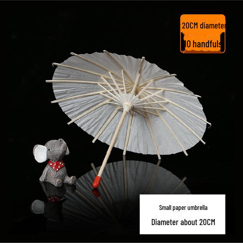 DIY Handbemalter weißer Papierschirm für Kinder – Chinesischer antiker Stil, Bastelaktivität für den Kindergarten