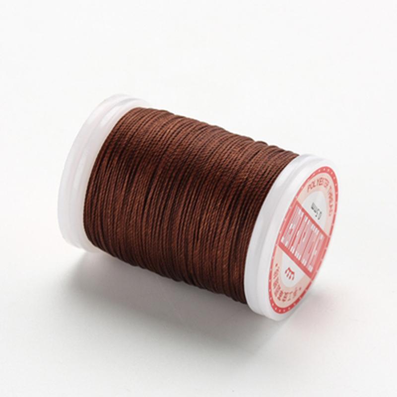 0.5mm Round Waxed Thread Leather Sewing Craft Polyester High Quality Cord Wax Coated Strings Strength Thread Handmade