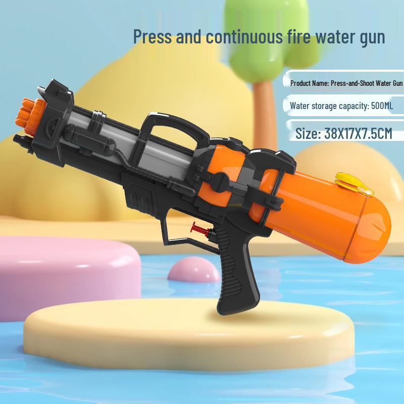 Double Nozzle Water Gun Toy: Little Horse, Dinosaur, Duck & Shark Squirt Gun