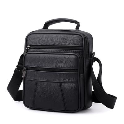 Borse a Spalla Messenger da Uomo in Vera Pelle Piccole Borse Porta Cellulare Pelle Bovina Business Borse a Tracolla Regalo per Uomo